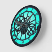 Steampunk Gothic Ironwork die binnen werkt Ronde Klok (Hoek)