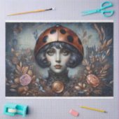 Steampunk Gothic LadyBug Decoupage Tissuepapier (Craft)