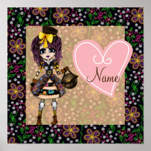 Steampunk Gothic Lolita - girale giften Poster