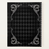 Steampunk Gothic Monogrammed Planner (Achterkant)