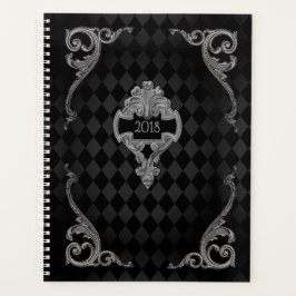 Steampunk Gothic Monogrammed Planner