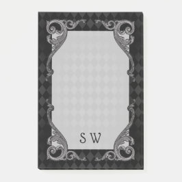 Steampunk Gothic Monogrammed Post-it® Notes