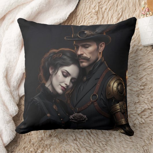 Steampunk Gothic Paar Kissen Kussen (Deken)