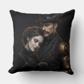 Steampunk Gothic Paar Kissen Kussen (Voorkant)