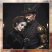 Steampunk Gothic Paar Raamsticker (Vel 2)