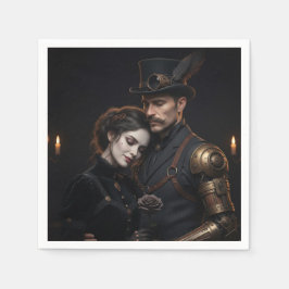 Steampunk Gothic Paar Servet