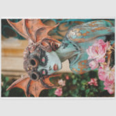 Steampunk Gothic Paris Gargoyle Decoupage Tissuepapier (Voorkant)