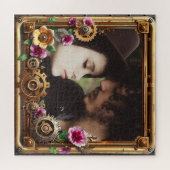 Steampunk Gothic Romantic Photo Personalized Legpuzzel (Horizontaal)