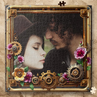 Steampunk Gothic Romantic Photo Personalized Legpuzzel