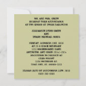 Steampunk Gothic Rozen Kaart (Achterkant)