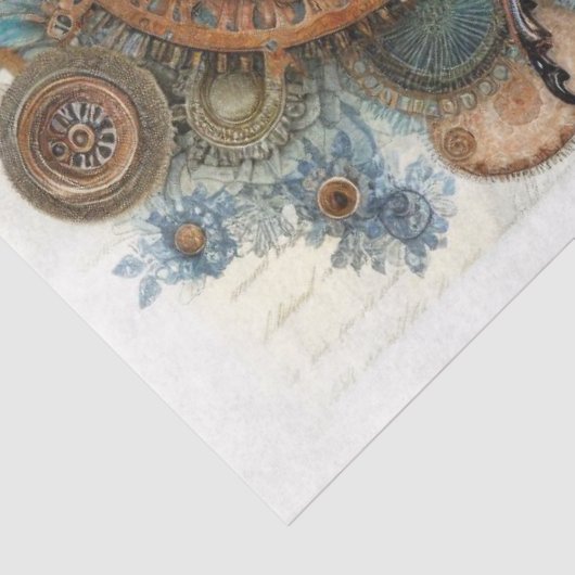 Steampunk Gothic Scarab Beetle Decoupage Tissuepapier (Detail)