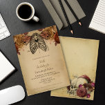 Steampunk Gothic Science Fiction Floral Birthday Kaart<br><div class="desc">Creëer is een unieke stijl met een steampunk,  een fantasievaldenaar. Gothische science fiction human rib kooi met vlindervleugels en harten en bloemkool achtergrond. Op de achterkant rust een schedel met bloemen aan de onderkant met bloemen. Zowel op een ,  grunge achtergrond als de sjablonen die voor u worden gecreeerd.</div>