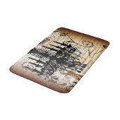 steampunk gothic scripts parijs  kroonluchter badmat (Gekanteld)