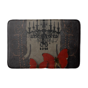 steampunk gothic vlinderparis  kroonluchter badmat