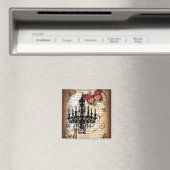 steampunk gothic vlinderparis  kroonluchter magneet (Insitu (Vaatwasser))