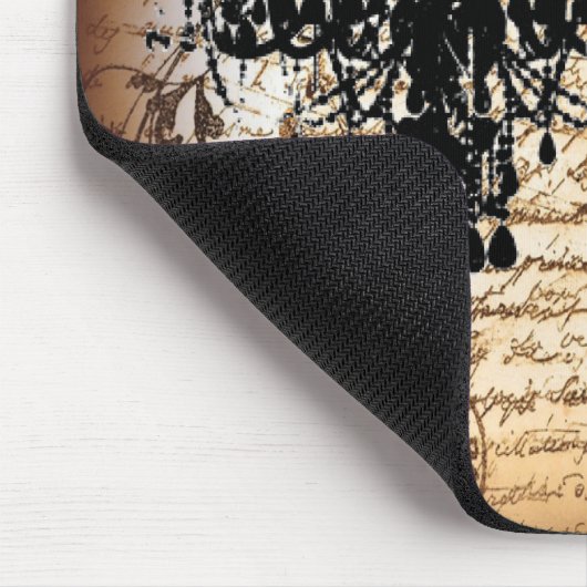 steampunk gothic vlinderparis  kroonluchter muismat (Hoek)