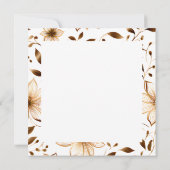 Steampunk Gothic Zwart Roos Blank Kaart (Achterkant)