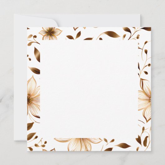 Steampunk Gothic Zwart Roos Blank Kaart (Achterkant)