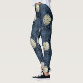Steampunk gothische punk klokken en schedels T-S L Leggings (Links)