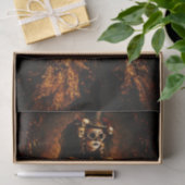 Steampunk gotische dame, schedeljurk FJ3R decoupag Tissuepapier (Geschenk)