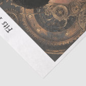 Steampunk Gotische Schedel Decoupage 16x20 Canvas Tissuepapier (Detail)