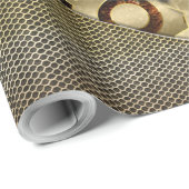 Steampunk, gouden vormgeving cadeaupapier (Rol Hoek)