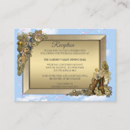 Steampunk Grafische ontwerpen over de illusie van  Informatiekaartje