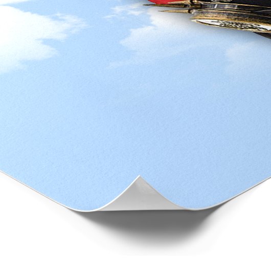 Steampunk Grafische ontwerpen over de illusie van  Poster (Hoek)