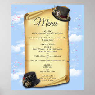 Steampunk Grafische ontwerpen over de illusie van  Poster