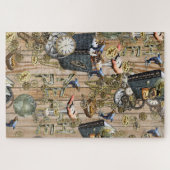 Steampunk Graphic Element Collecties op hout Legpuzzel (Horizontaal)