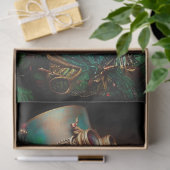 Steampunk Groen Gekleurde Alligator Decoupage Tissuepapier (Geschenk)