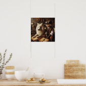 Steampunk Grotkind - Huisdier Wolf 05 Poster (Keuken)