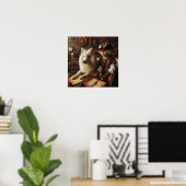 Steampunk Grotkind - Huisdier Wolf 05 Poster (Thuiskantoor)