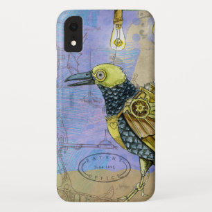 Steampunk Grunge Tekening van mechanische vogelsta Case-Mate iPhone Case