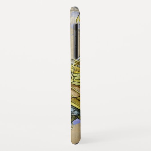 Steampunk Grunge Tekening van mechanische vogelsta Case-Mate iPhone Case (Achterkant/links)