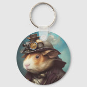 Steampunk Guinea Pig Sleutelhanger (Voorkant)