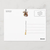 Steampunk Guitar Briefkaart (Achterkant)