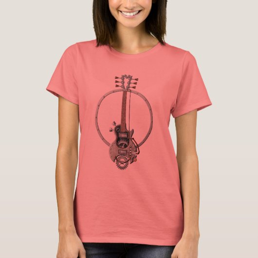 Steampunk Guitar T-shirt (Voorkant)