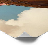 Steampunk Gummy Bear Pilot in Fantasy Airship Poster (Hoek)