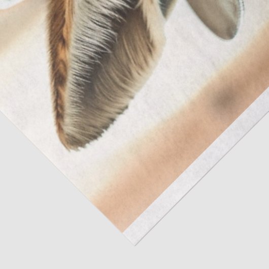 Steampunk Gunslinger Fox Decoupage Tissuepapier (Detail)