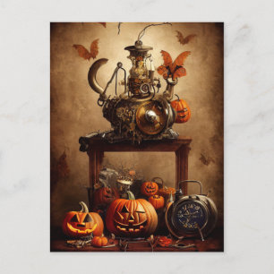 Steampunk Halloween Briefkaart