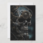 Steampunk Halloween Feestuitnodiging Kaart (Voorkant)