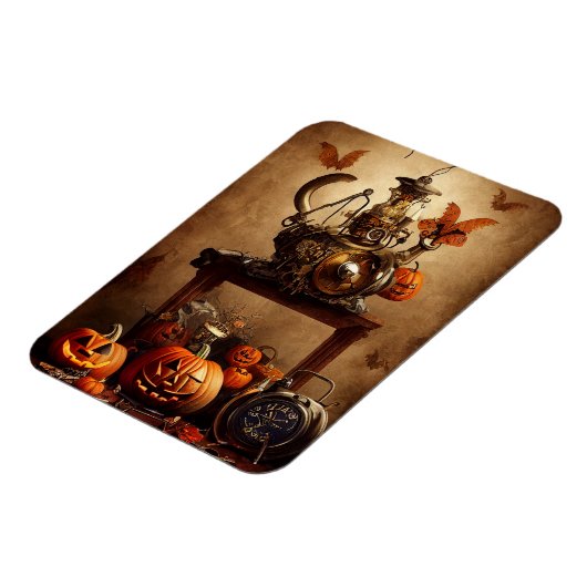 Steampunk Halloween Flexible Photo Magnet Magneet (Linkerzijde)