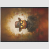 Steampunk Halloween Jack O Lantern F3 Decoupage Tissuepapier (Voorkant)