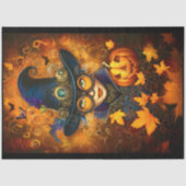 Steampunk Halloween Jack O Lantern F4 Decoupage Tissuepapier (Voorkant)