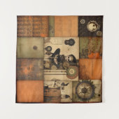 Steampunk Halloween Tapestry Wandkleed (Voorkant (horizontaal))