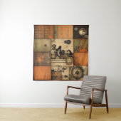 Steampunk Halloween Tapestry Wandkleed (In Situ (horizontaal))