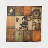 Steampunk Halloween Tapestry Wandkleed (Voorkant)