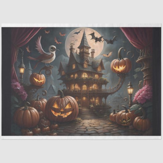 Steampunk Halloween the Burrows 2 Tissuepapier (Voorkant)