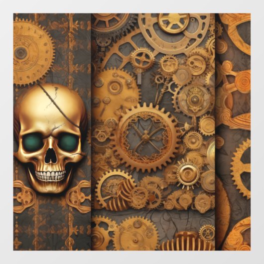 Steampunk Halloween venster Cling Raamsticker (Vel)